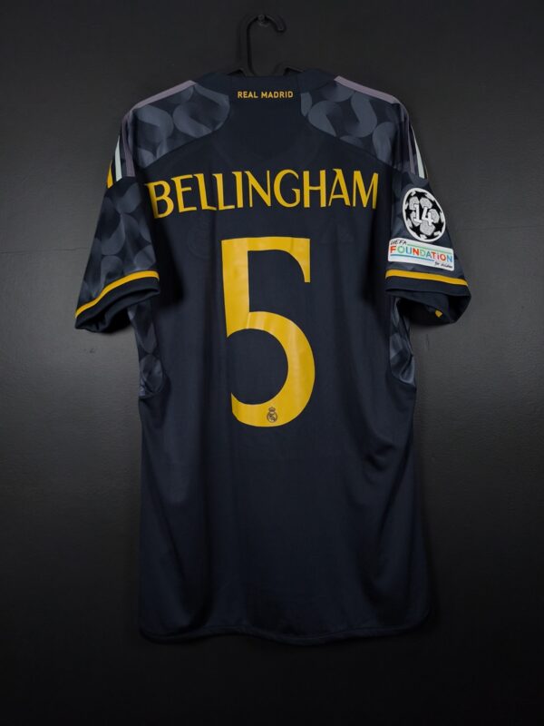 Koszulka piłkarska Real Madryt 2023/24 Away Adidas Jude Bellingham #5 [M] UCL