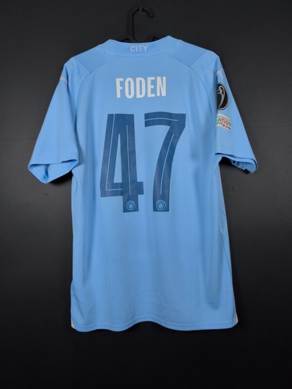 Koszulka piłkarska Manchester City 2023/24 Home Puma Phil Foden #47 [M] UCL