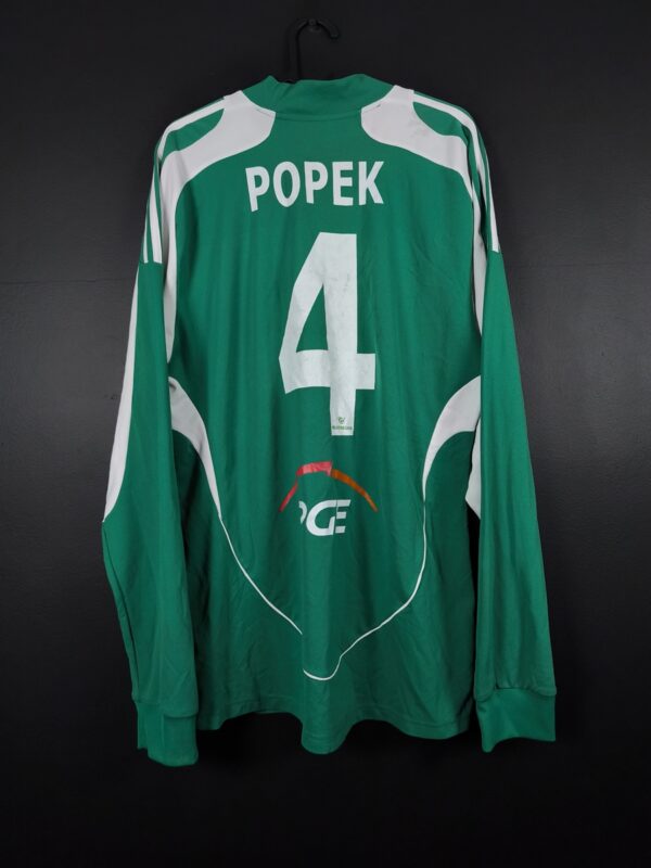 Koszulka piłkarska GKS Bełchatów 2009/10 Home Adidas Jacek Popek #4 [L] Match Issue Long