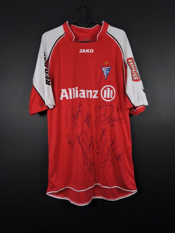 Koszulka piłkarska Górnik Zabrze 2008/09 Third Jako [L] Autografy