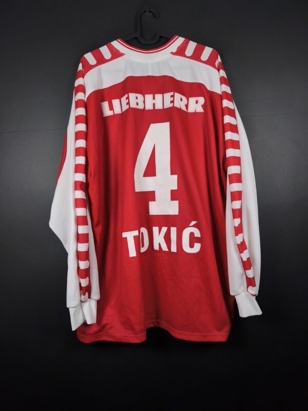 Koszulka piłkarska Grazer AK 2003/04 Home Fila Mario Tokić #4 [XL] Match Issue Long