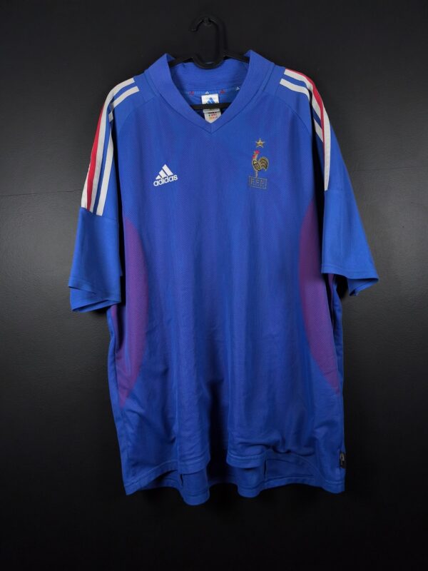 Koszulka piłkarska reprezentacji Francja 2002/04 Home Adidas [XXL]