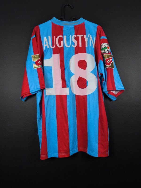 Koszulka piłkarska Catania Calcio 2009/10 Home Legea Błażej Augustyn #18 [XL] Match Issue