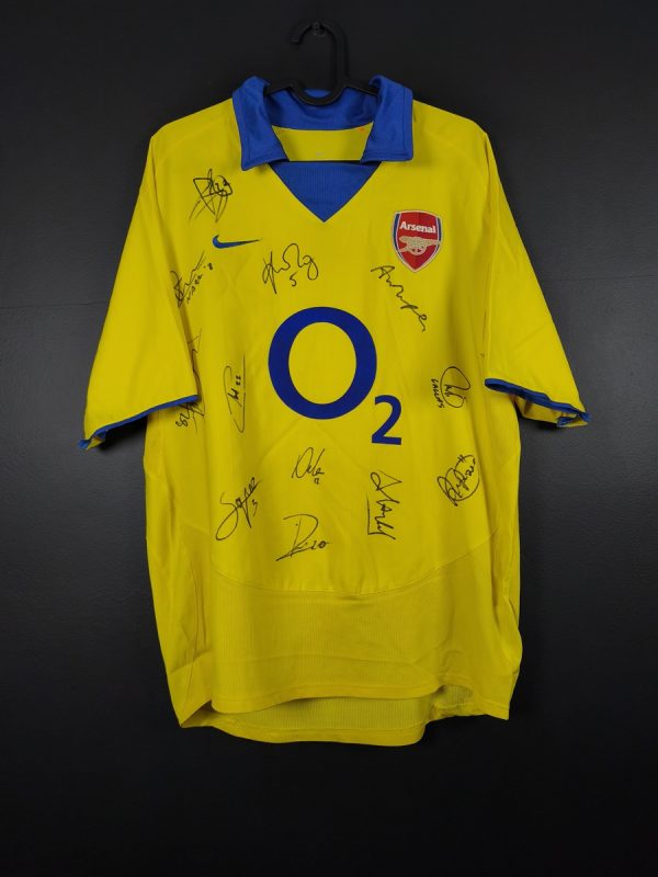 Koszulka piłkarska Arsenal 2003/04 Away Nike [M] Autografy