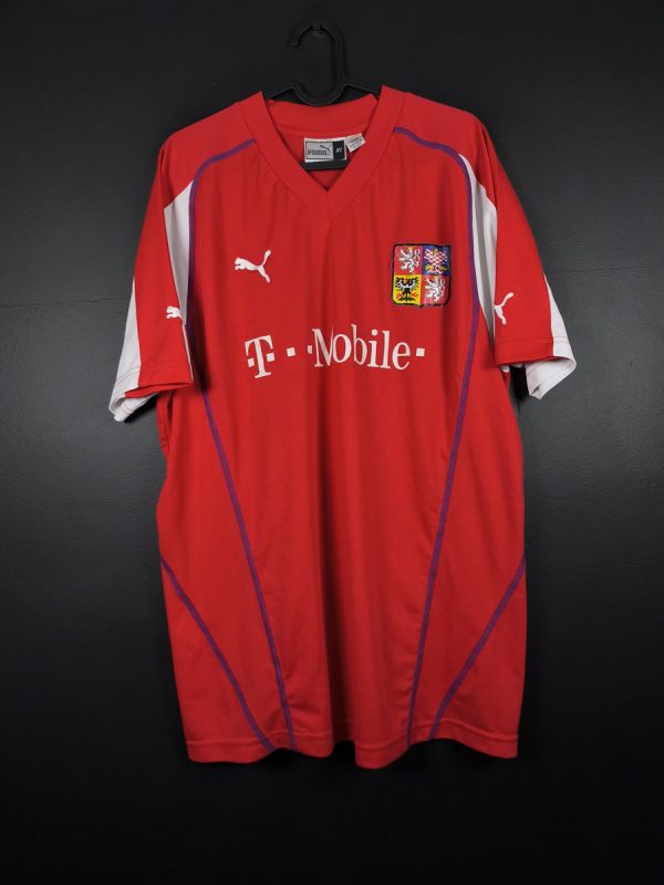 Koszulka piłkarska reprezentacji Czechy 2002/04 Home Puma [XL]