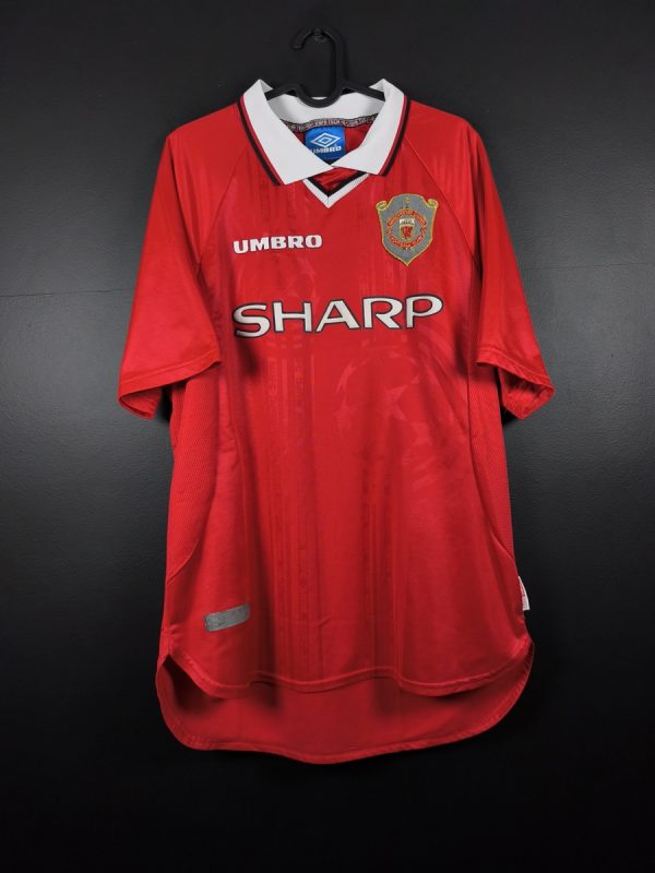 Koszulka piłkarska Manchester United 1997/99 Home Cup Umbro [L] UCL
