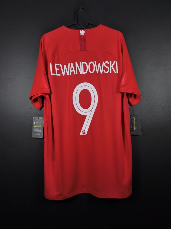 Koszulka piłkarska reprezentacji Polska 2018/20 Away Nike Lewandowski #9 [L] NEW