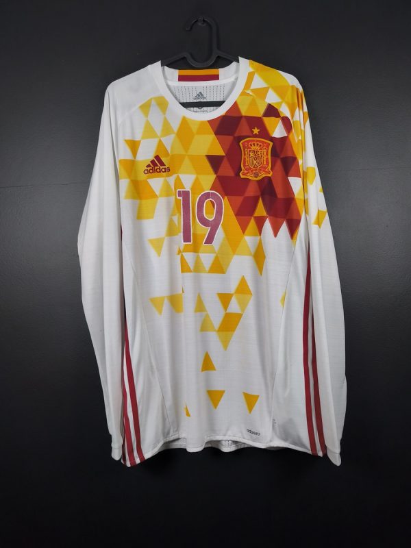 Koszulka piłkarska reprezentacji Hiszpania 2015/16 Away Adidas Marco Asensio ? #19 [L] Match Issue