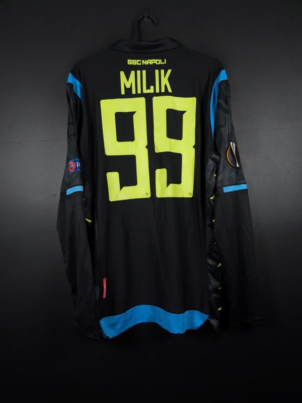 Koszulka piłkarska SSC Napoli 2018/19 Away Kappa Arkadiusz Milik #99 [L] Europa League Match Issue