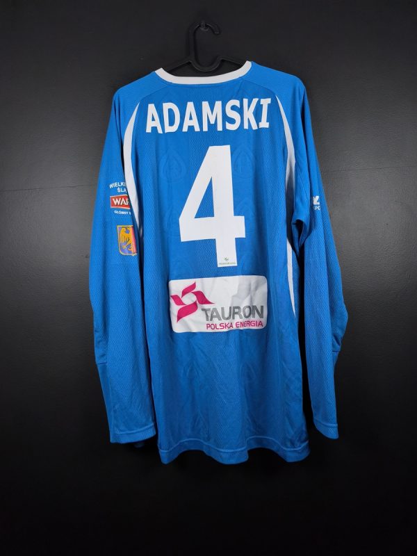 Koszulka piłkarska Ruch Chorzów 2008/09 Home Colo Ireneusz Adamski #4 [XL] Match Issue Autografy