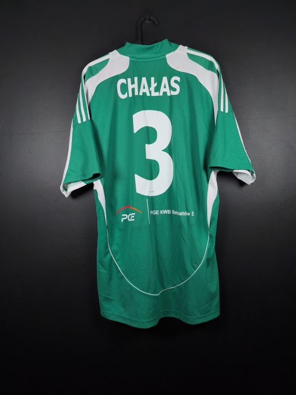 Koszulka piłkarska GKS Bełchatów 2008/09 Home Adidas Artur Chałas #3 [L] Match Issue