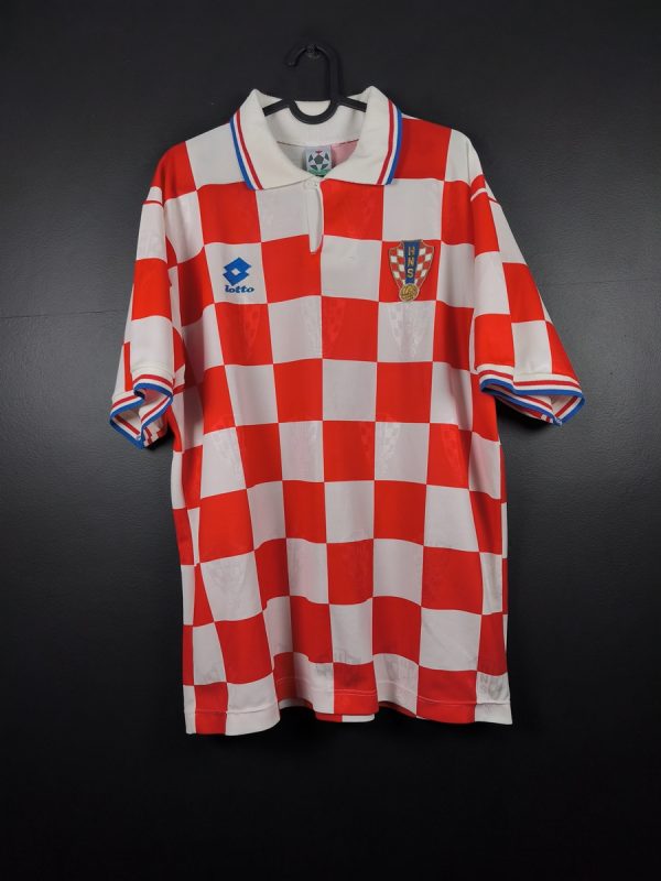 Koszulka piłkarska reprezentacji Chorwacja 1996/98 Home Lotto [L]