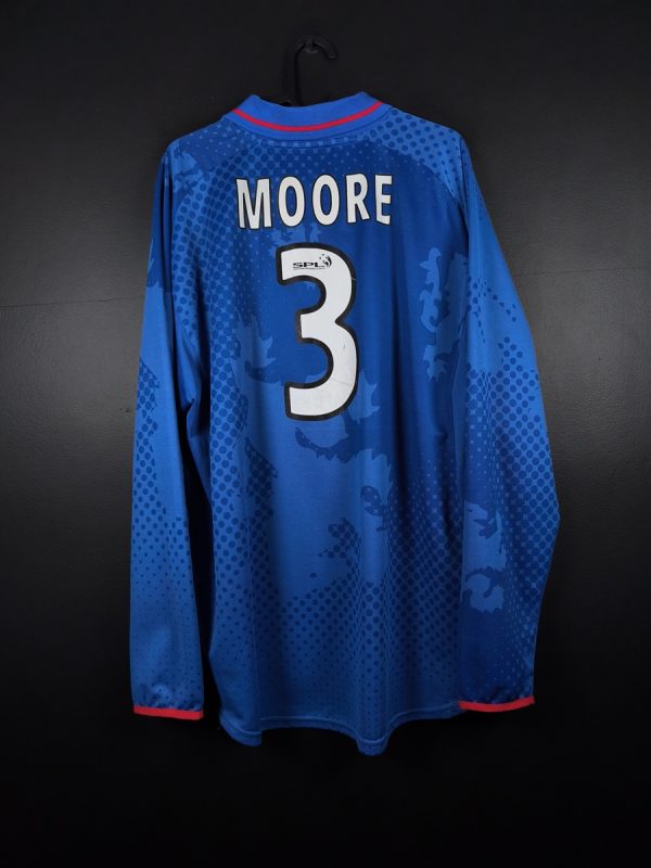 Koszulka piłkarska Glasgow Rangers 2002/03 Home Diadora Craig Moore #3 [XL] Long