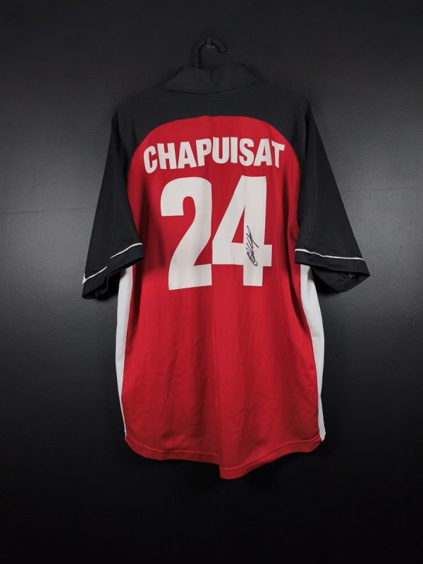 Koszulka piłkarska Grasshoppers 1999/00 Home Adidas Stephane Chapuisat #24 [M] Autograf