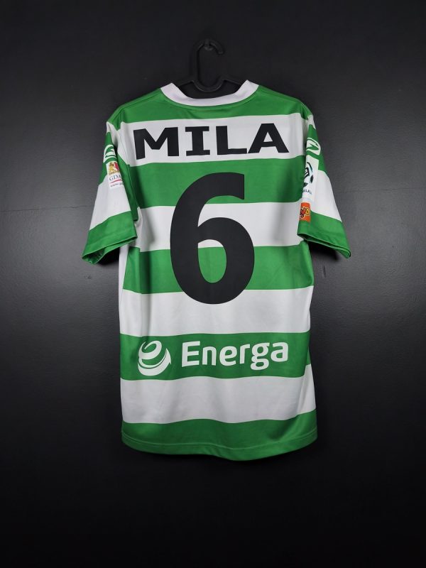 Koszulka piłkarska Lechia Gdańsk 2015/16 Saller Home Sebastian Mila #6 [M] Match Issue