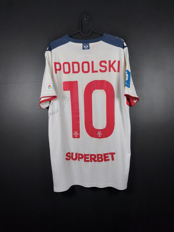 Koszulka piłkarska Górnik Zabrze 2023/24 Home Capelli Lukas Podolski #10 [L] Match Worn