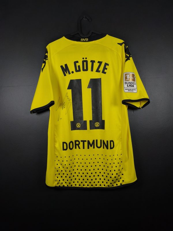 Koszulka piłkarska Borussia Dortmund 2011/12 Home Kappa Mario Gotze #11 [M] Match Issue Autograf