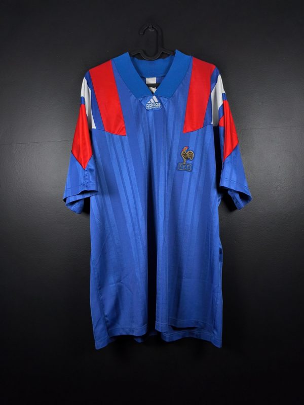 Koszulka piłkarska reprezentacji Francja 1992/94 Home Adidas [XL]