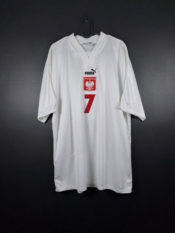 Koszulka piłkarska reprezentacji Polska 2000/01 Home Puma #7 [XXL] Match Issue