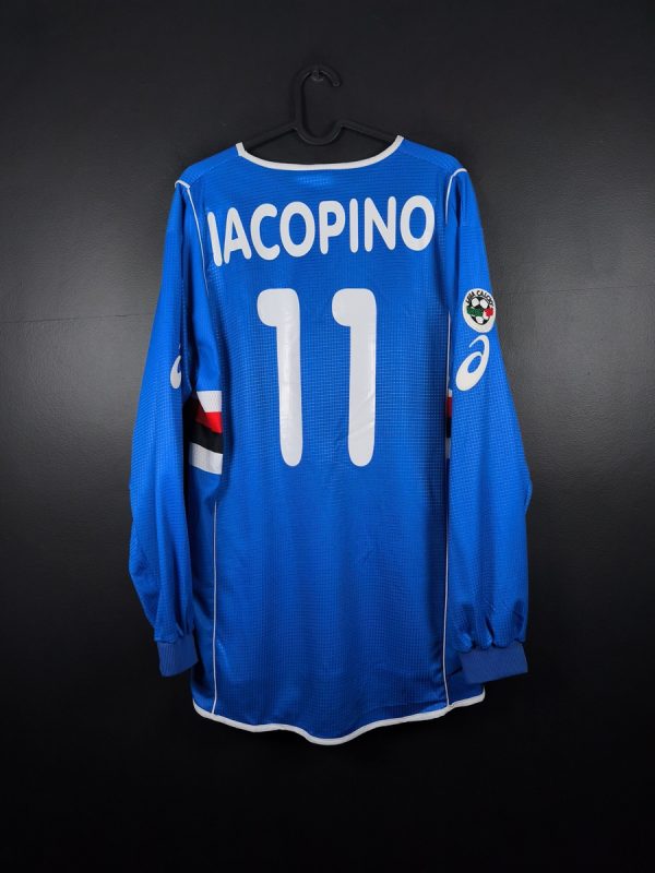 Koszulka piłkarska UC Sampdoria 2002/03 Home Asics Vincenzo Iacopino #11 [XL] Match Issue