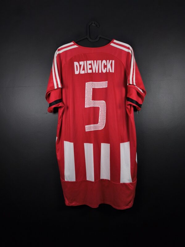 Koszulka piłkarska Antalyaspor 2006/07 Home Adidas Piotr Dziewicki #5 [L] Match Issue Autograf