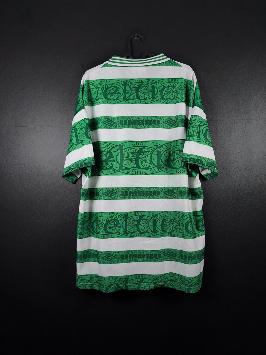 Celtic Glasgow 1995/97 Home Football Shirt Umbro - photo 2