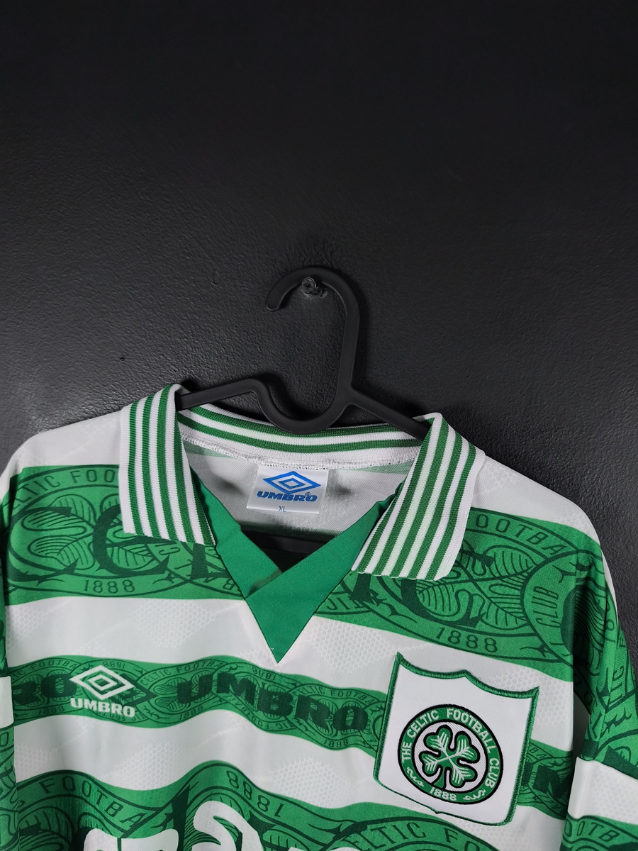 Celtic Glasgow 1995/97 Home Football Shirt Umbro - photo 4