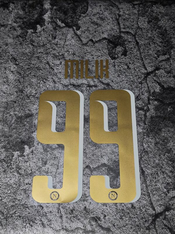 SSC Napoli 2016/17 Third Milik #99 Nameset