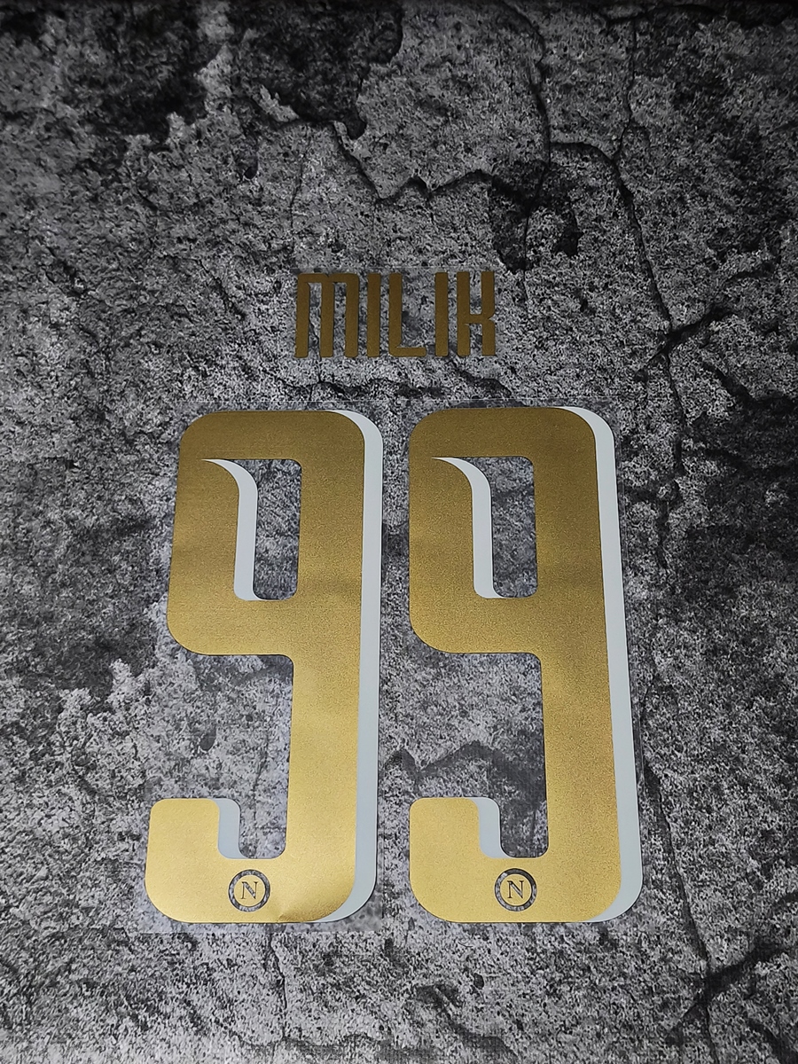 SSC Napoli 2016/17 Third Milik #99 Nameset
