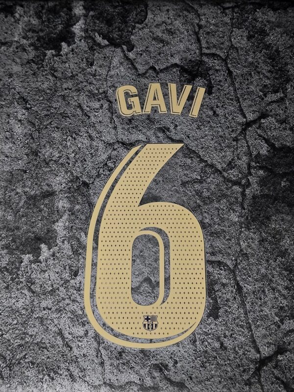 FC Barcelona 2022/23 Home Gavi #6 LaLiga Nameset