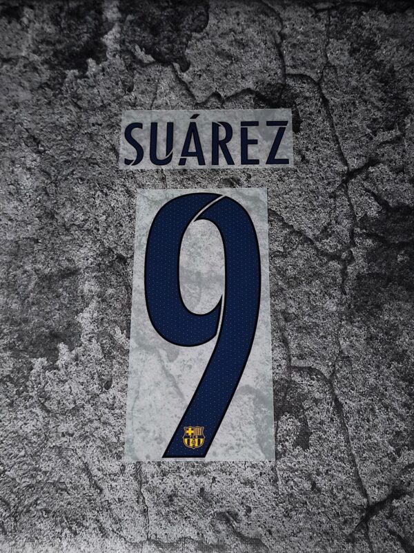 FC Barcelona 2015/16 Away & Third Suarez #9 Nameset
