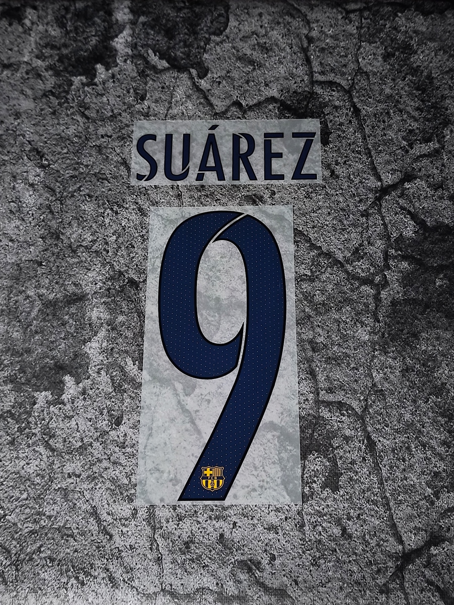 FC Barcelona 2015/16 Away & Third Suarez #9 Nameset