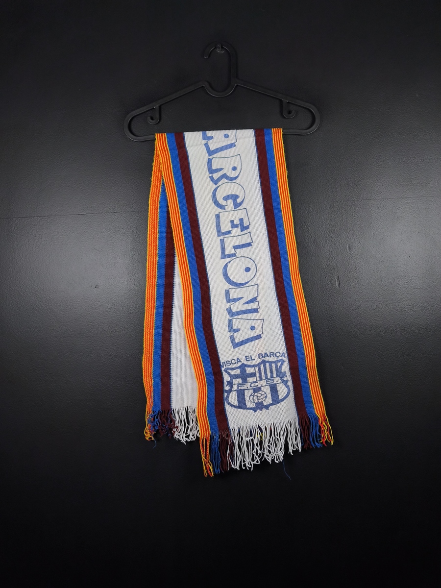 FC Barcelona Retro Visca el Barca Football Scarf