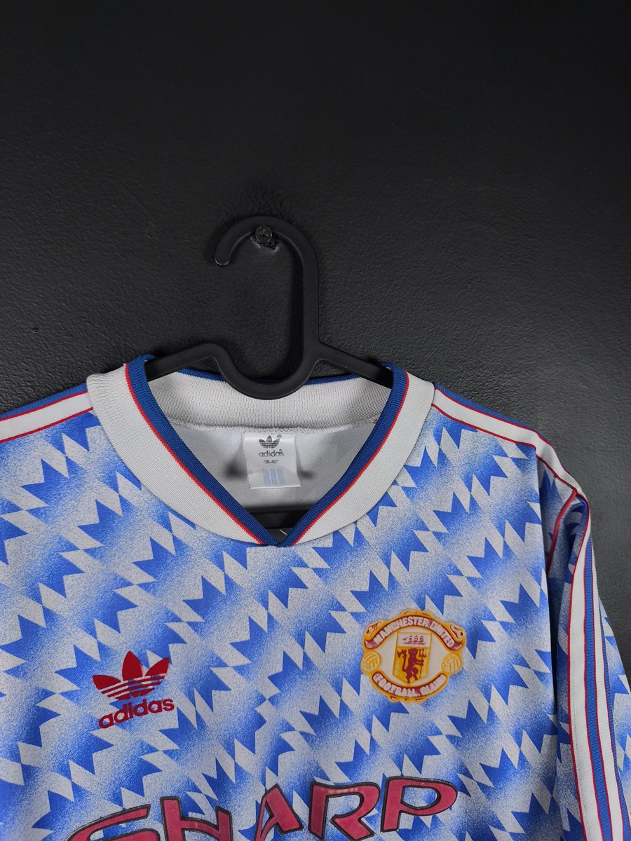 Koszulka piłkarska Manchester United 1990/92 Away Adidas - zdjęcie 4
