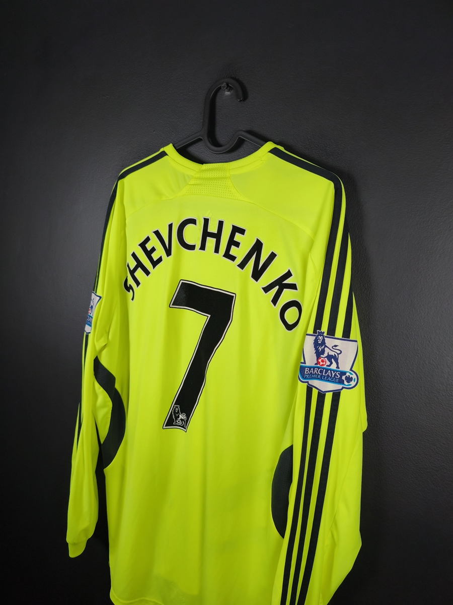 Koszulka piłkarska Chelsea 2007/08 Away Adidas Andrij Shevchenko #7 Match Issue - zdjęcie 3