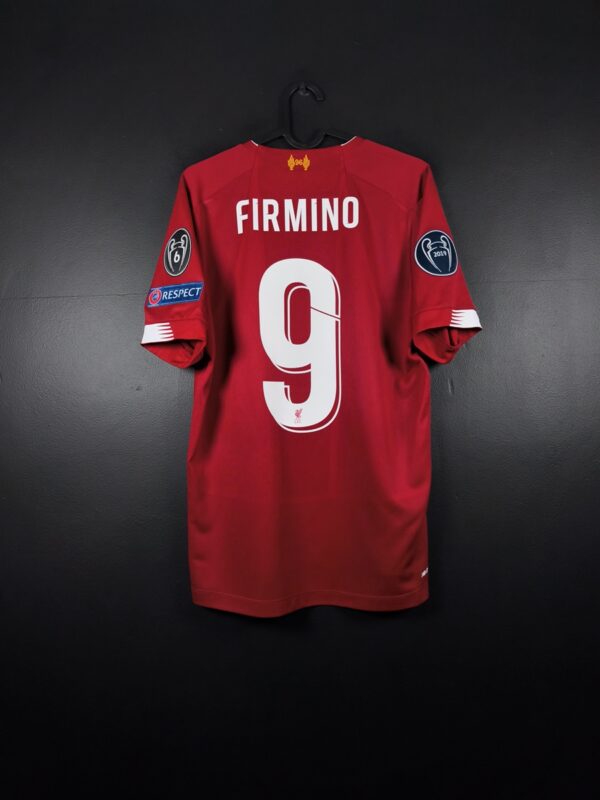 Liverpool 2019/20 Home Football Shirt New Balance Roberto Firmino #9 UCL