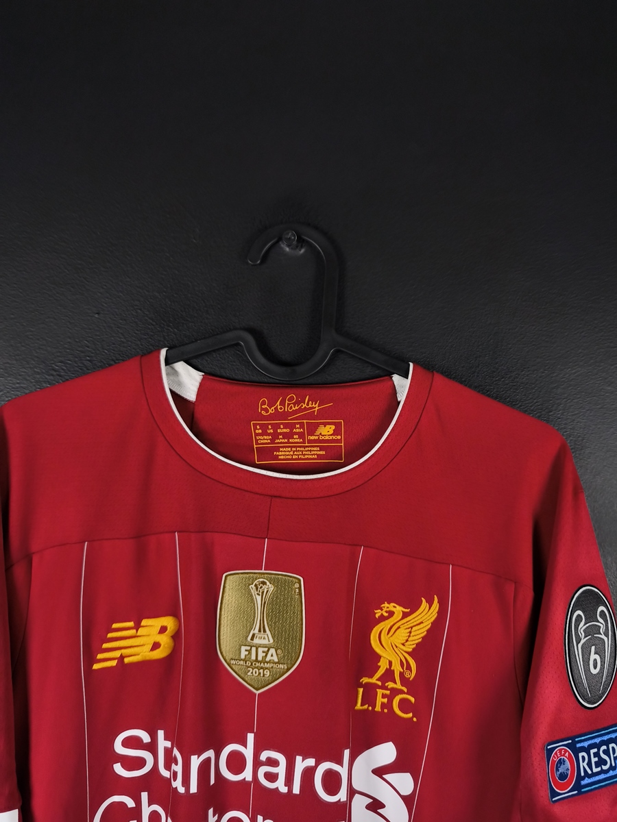 Liverpool 2019/20 Home Football Shirt New Balance Roberto Firmino #9 UCL - photo 4