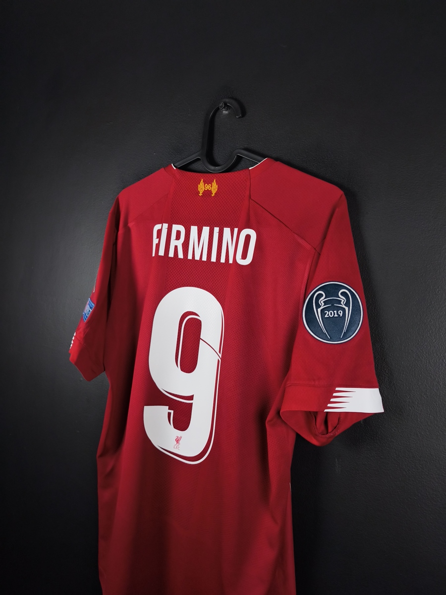 Liverpool 2019/20 Home Football Shirt New Balance Roberto Firmino #9 UCL - photo 5