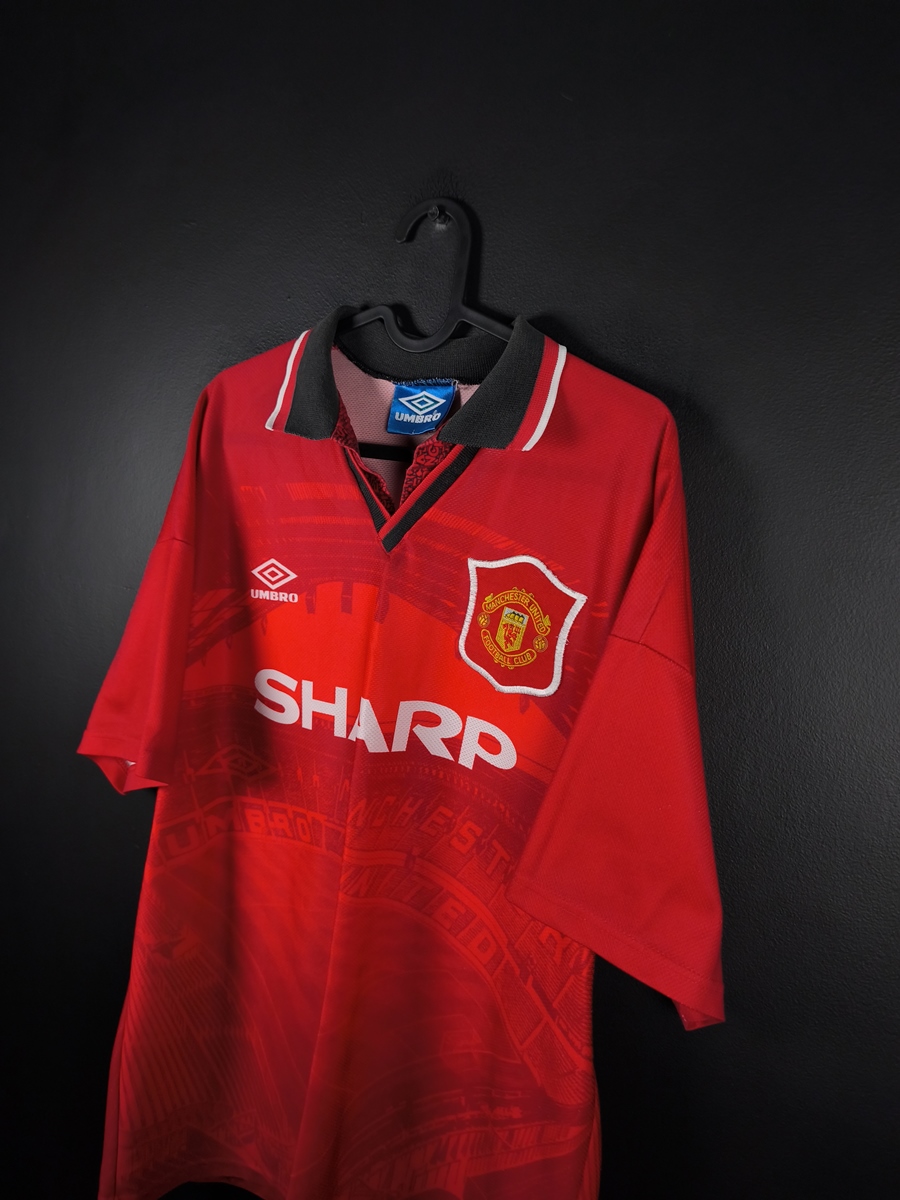 Koszulka piłkarska Manchester United 1994/96 Home Umbro - zdjęcie 3