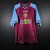Aston Villa 2000/01 Home Football Shirt Diadora Signed