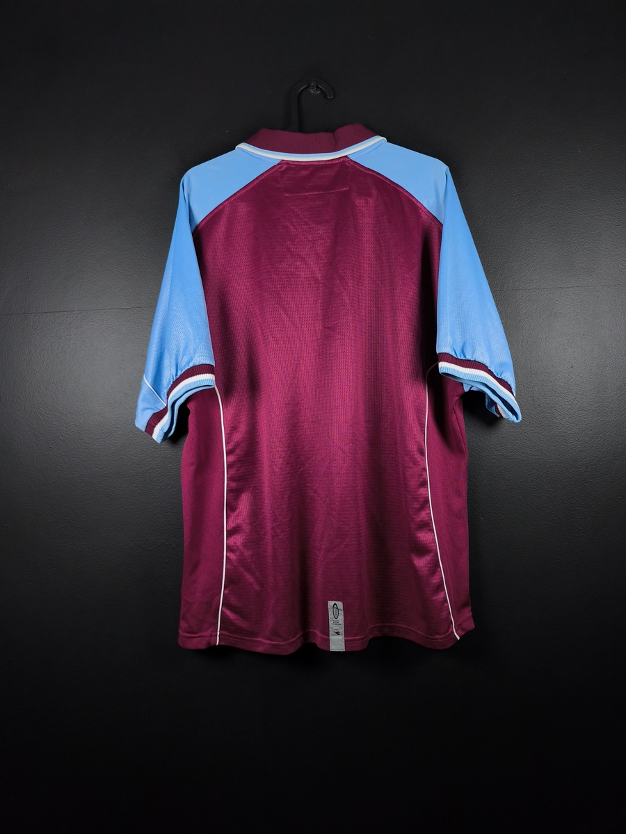 Aston Villa 2000/01 Home Football Shirt Diadora Signed - photo 2