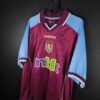 Aston Villa 2000/01 Home Football Shirt Diadora Signed - photo 3