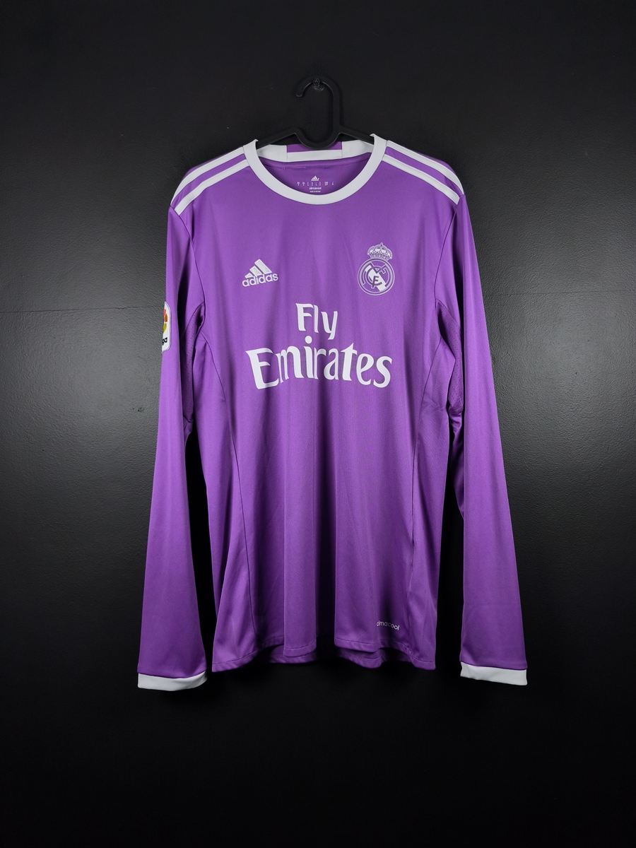 Koszulka piłkarska Real Madryt 2016/17 Away Adidas Cristiano Ronaldo #7 Long - zdjęcie 2