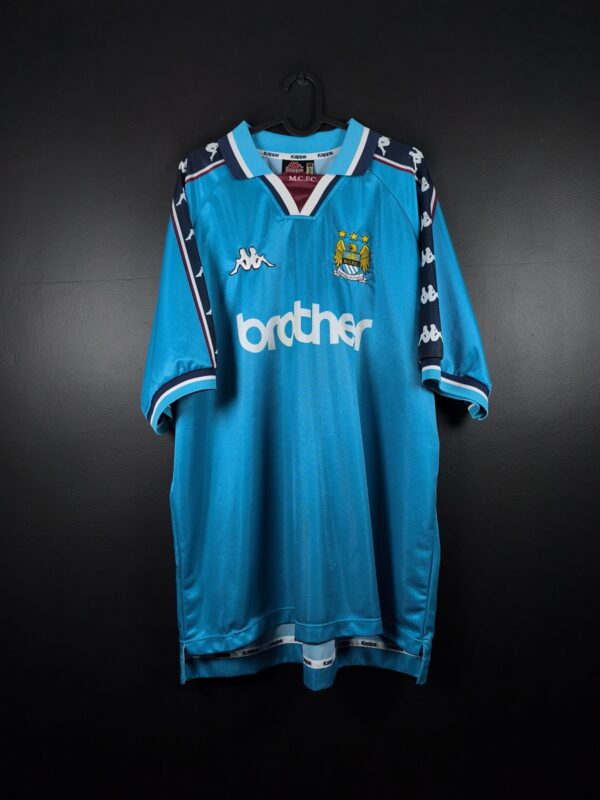 Manchester City 1997/99 Home Football Shirt Kappa