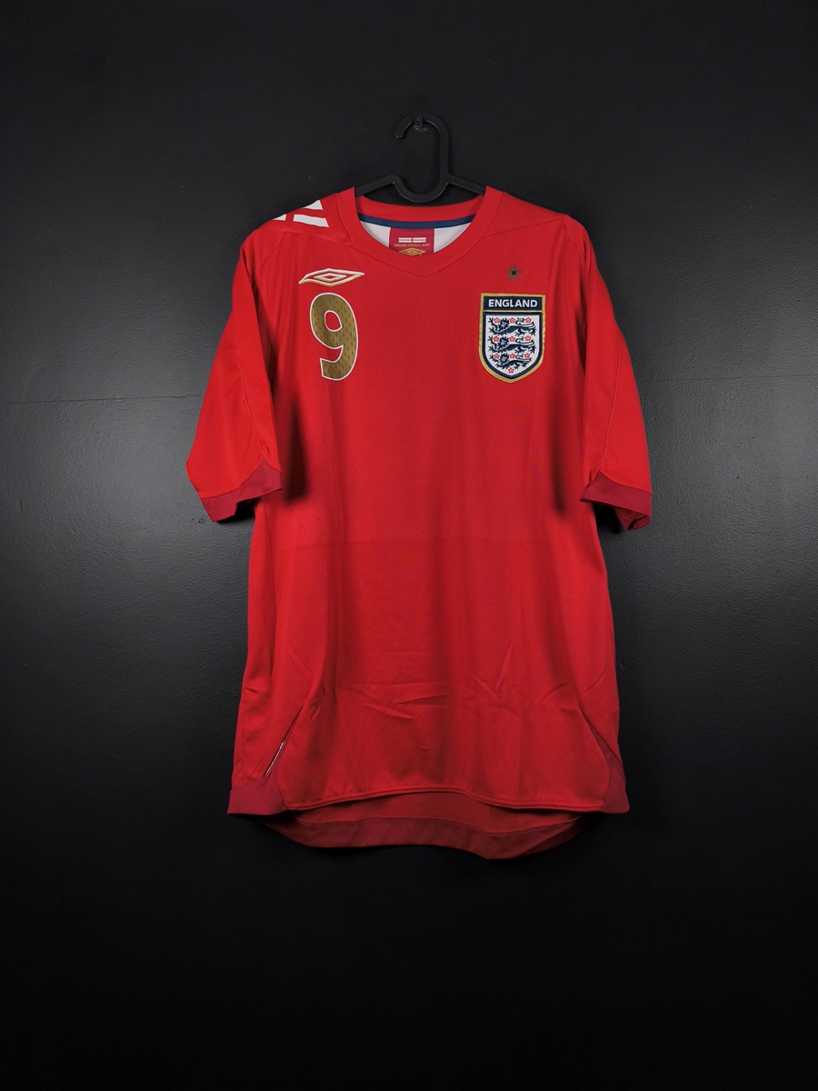 England 2006/08 Away Football Shirt Umbro Wayne Rooney #9 - photo 2