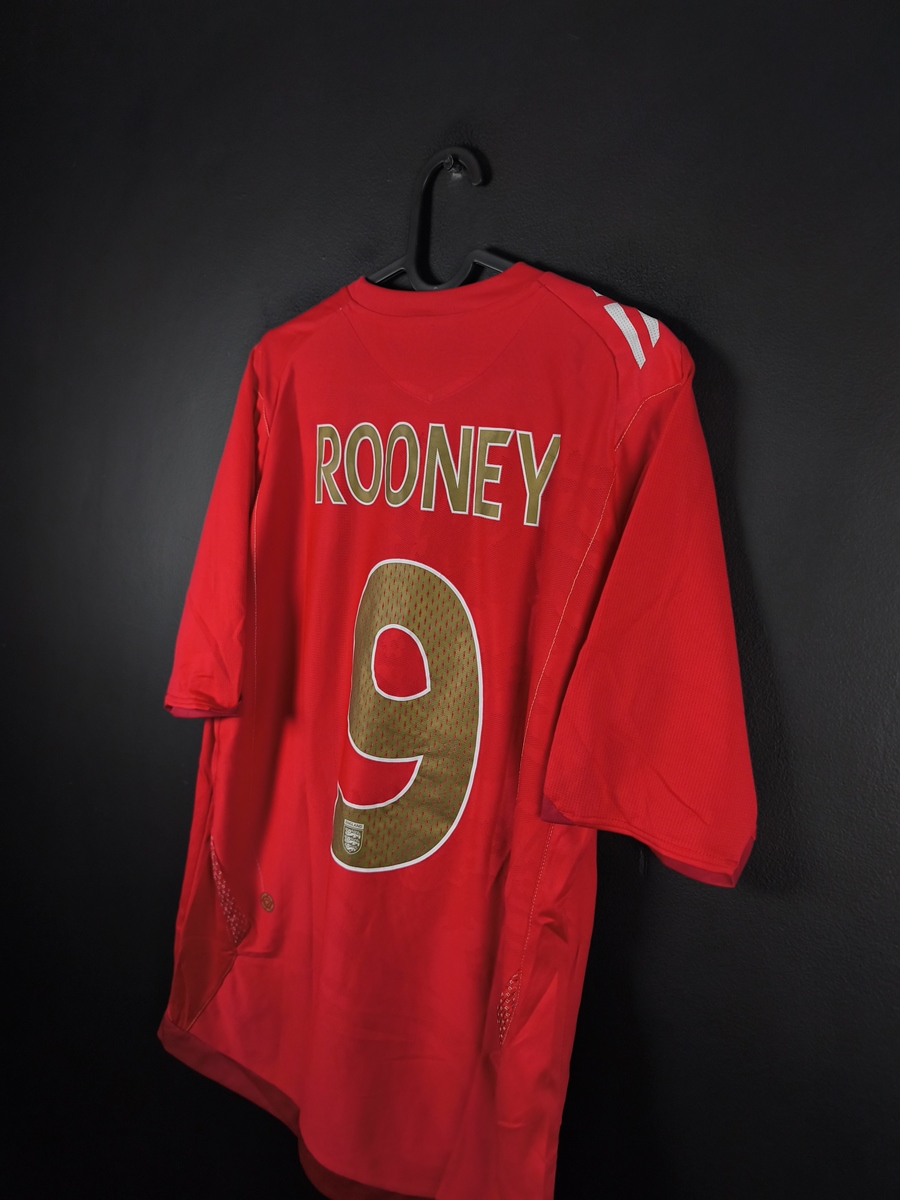 England 2006/08 Away Football Shirt Umbro Wayne Rooney #9 - photo 5