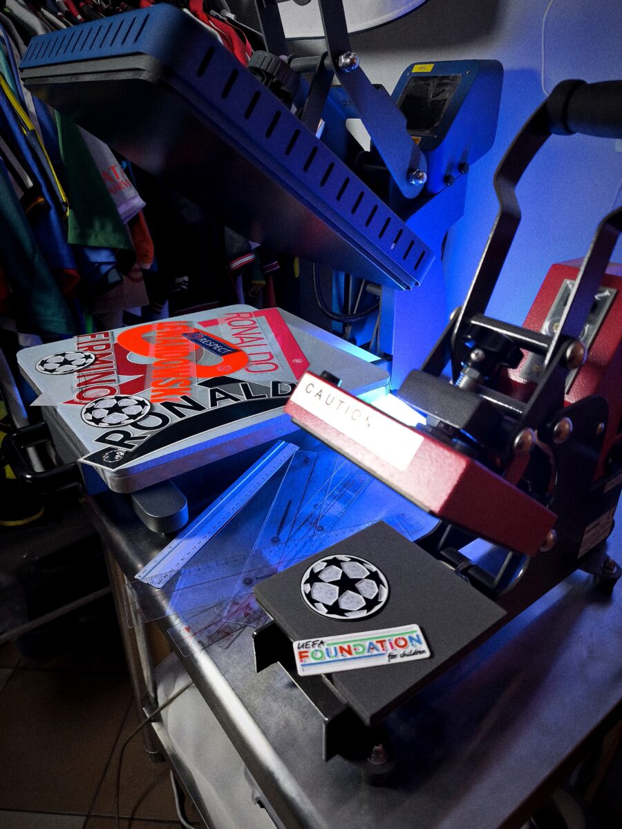 Heat press - applying prints and patches